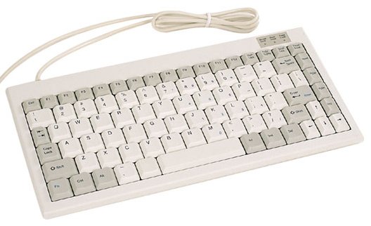 Mini toetsenbord, grijs, USB