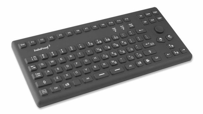 InduProof3 toetsenbord met muisfunctie, zwart, USB