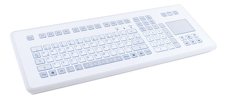 Industrieel full size folie toetsenbord met Touchpad II, USB