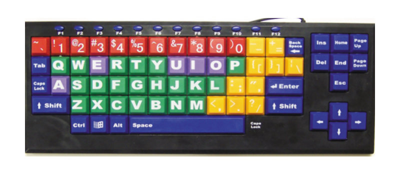 Myboard toetsenbord, hoofdletters, color